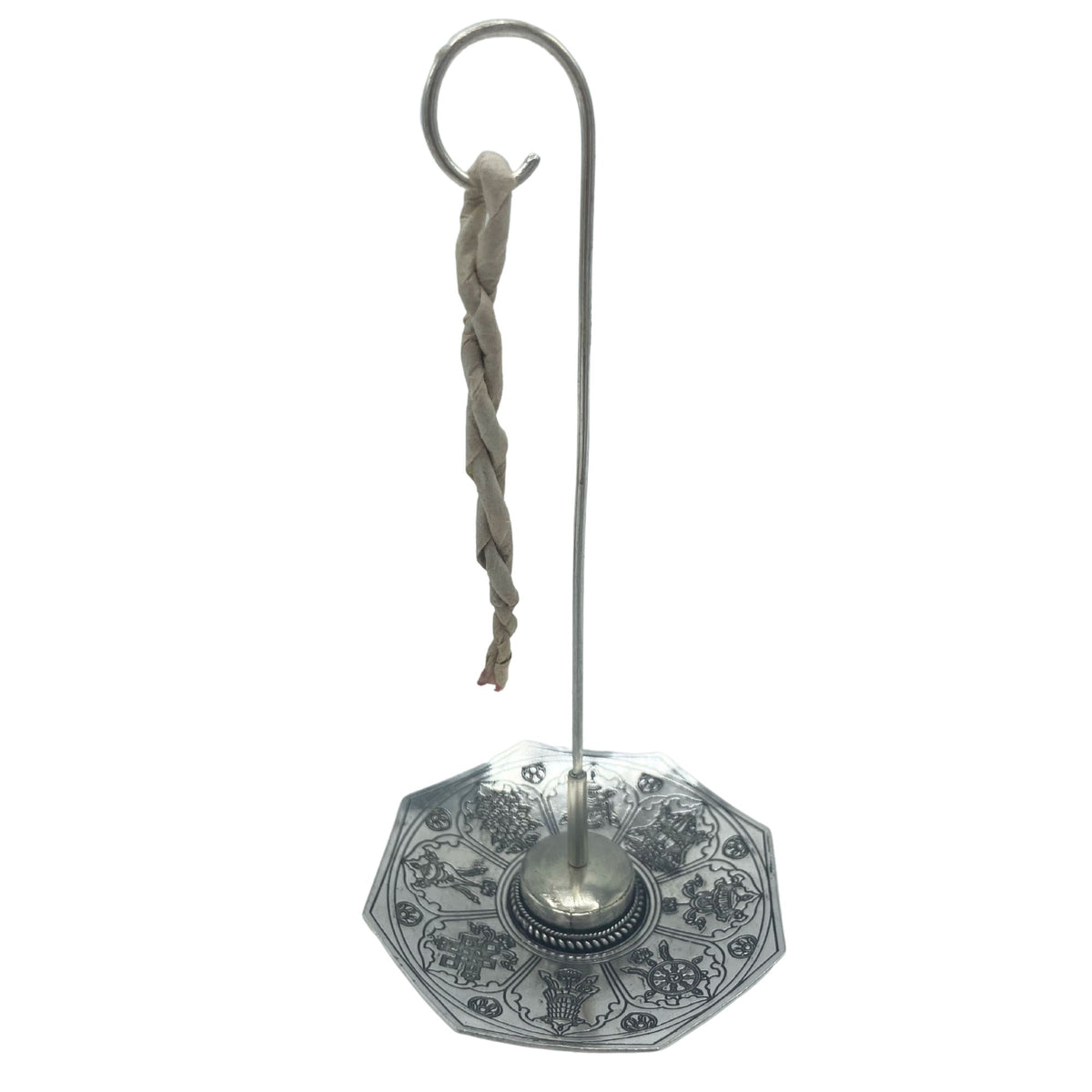 Rope Incense and Silver Plated Holder Set - Astamangal – view 7