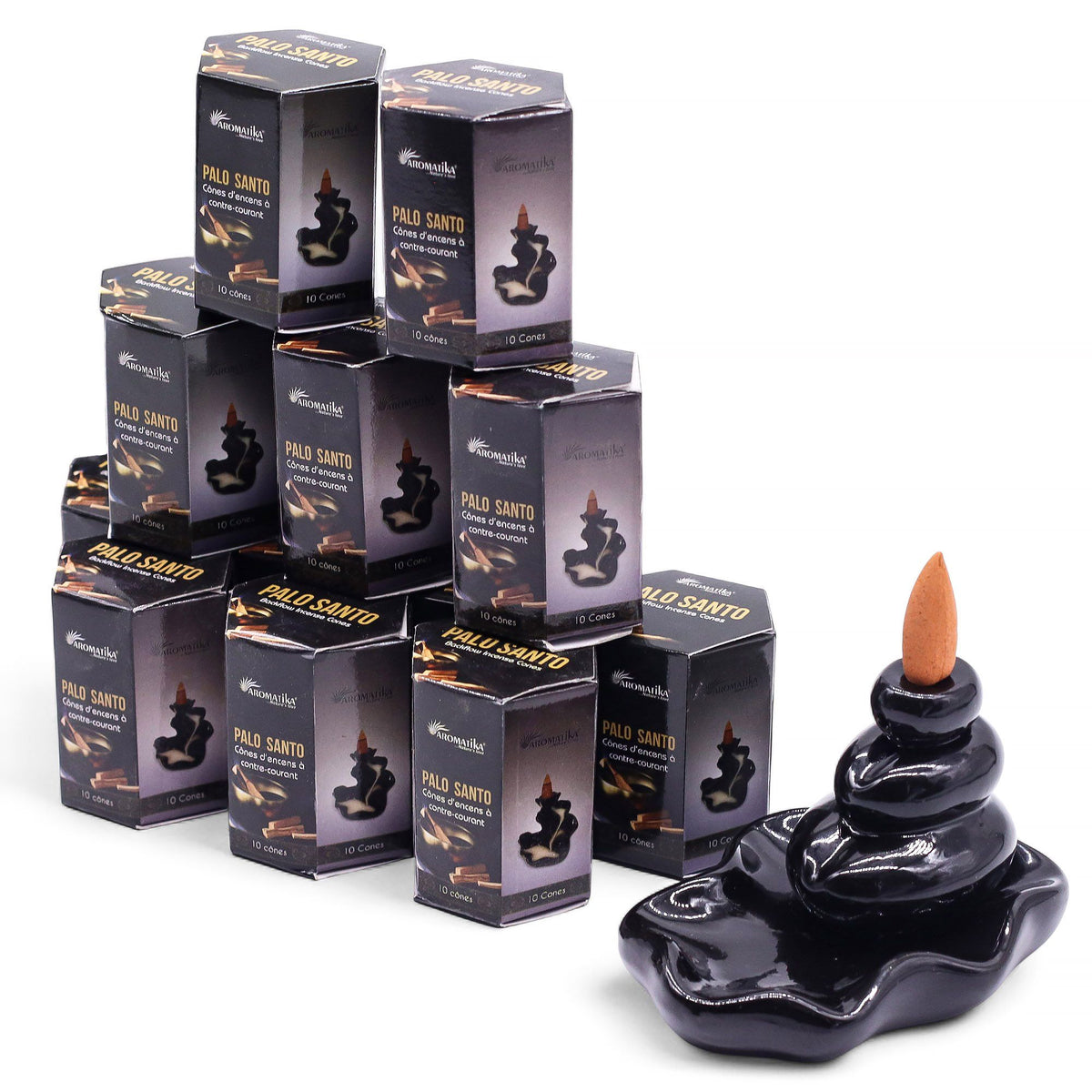 Palo Santo Backflow Incense Cones – Pack of 10 – view 6