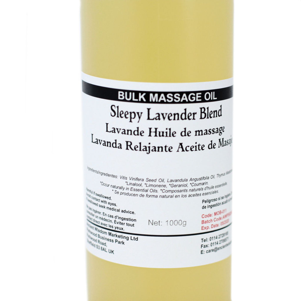 Sleepy Lavender 1kg Massage Oil with Spanish Marjoram – view 2