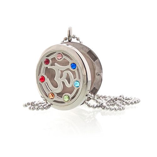 Aromatherapy Diffuser Necklace - OM Chakra 30mm – view 6