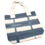 Tie-Dye Cotton Bag 38x42cm - Grey Blocks, Natural Handle – view 3