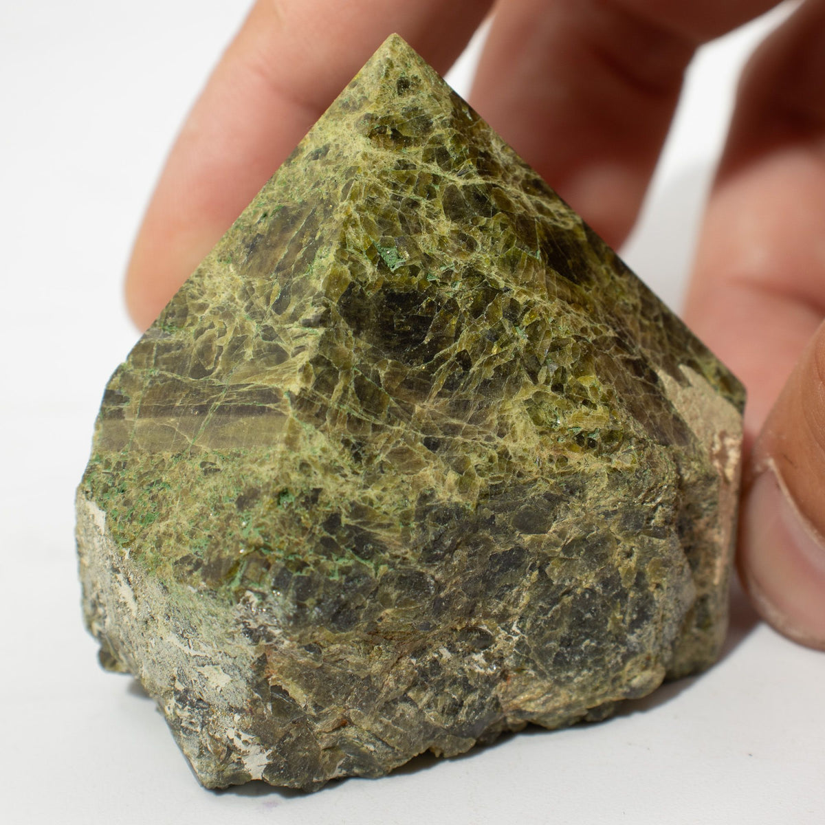 Epidote A Grade Top Polished Gemstone Point, pack of 5-6 pieces – view 3