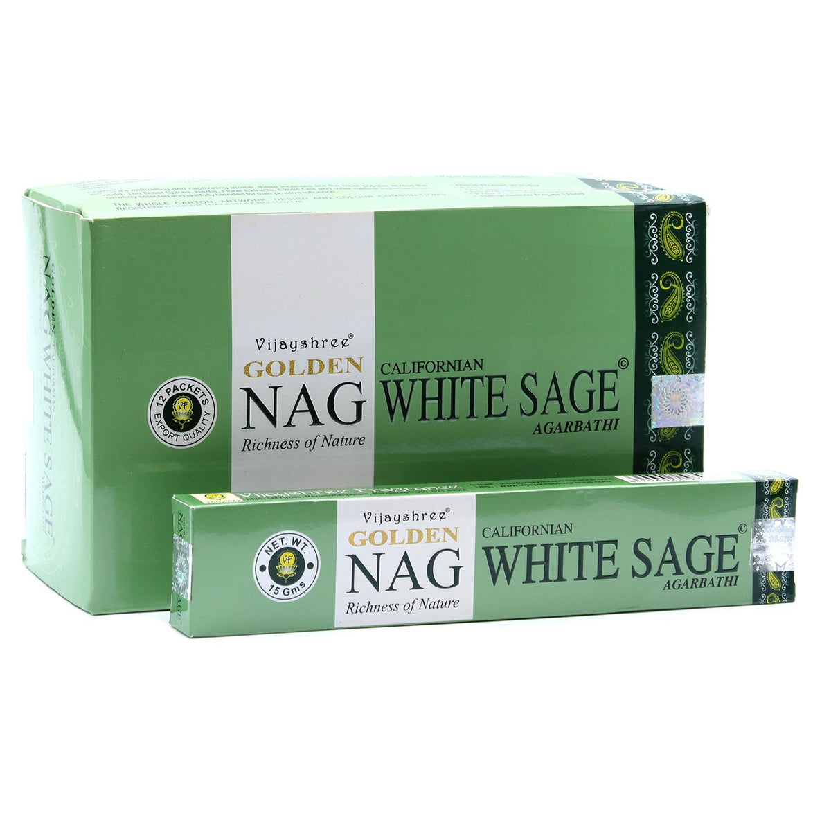 Golden Nag White Sage Incense Sticks 15g Pack – view 2