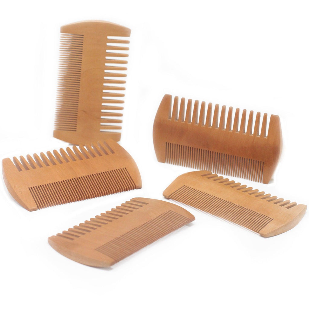 Two Sided Beard Comb - Pear Wood – view 6