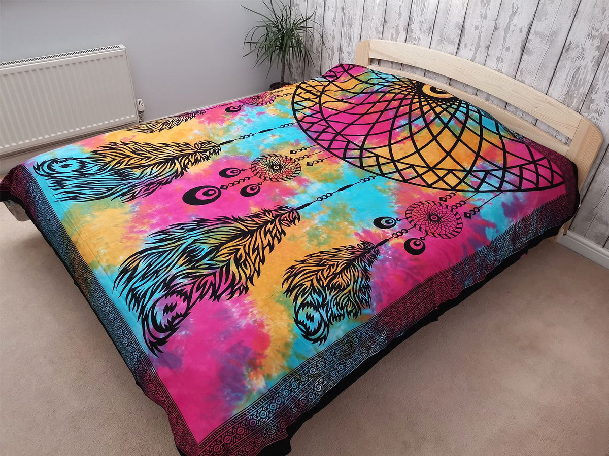 Double Cotton Bedspread & Wall Hanging - Dreamcatcher 230x200cm – view 2