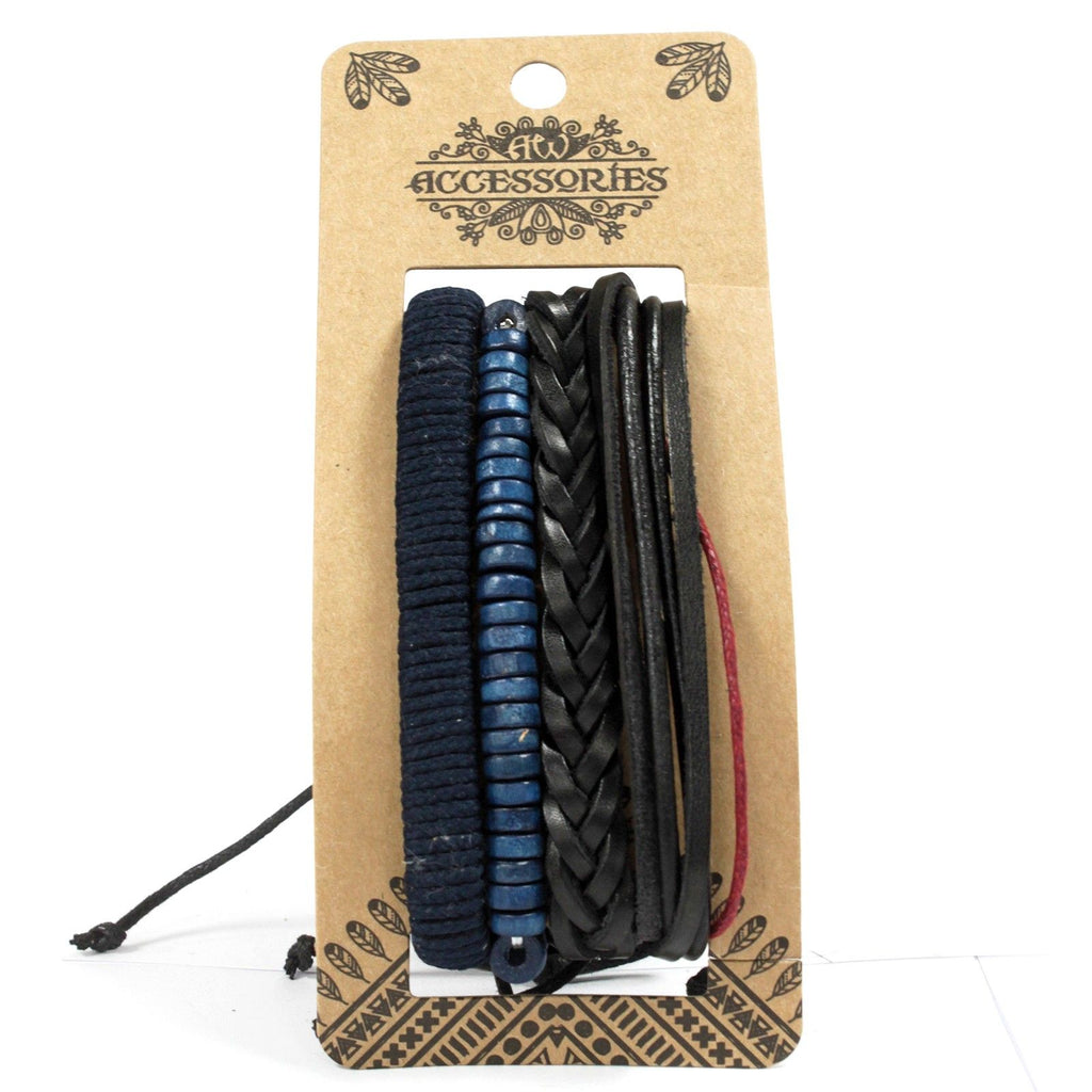 Men's Bracelet Set - Moody & Blue, 4 Pieces – view 2