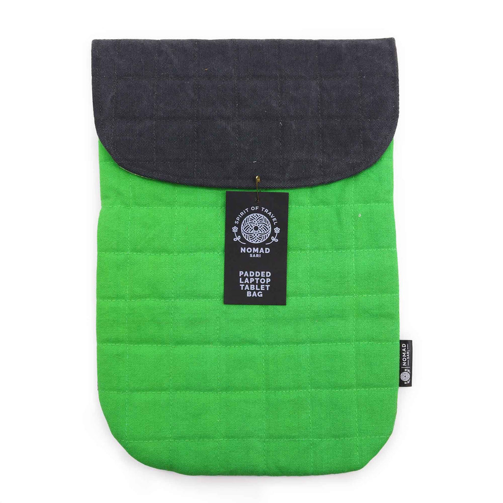 Nomad Sari Frog Green Padded Laptop Pouch 13 inch
