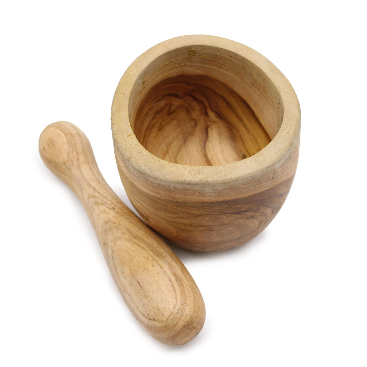 Ergo Teak Pestle and Mortar - Small, 9 x 8.5 cm – view 2
