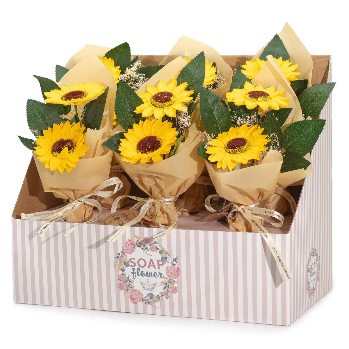 Two Sunflower Soap Flower Bouquet – view 5