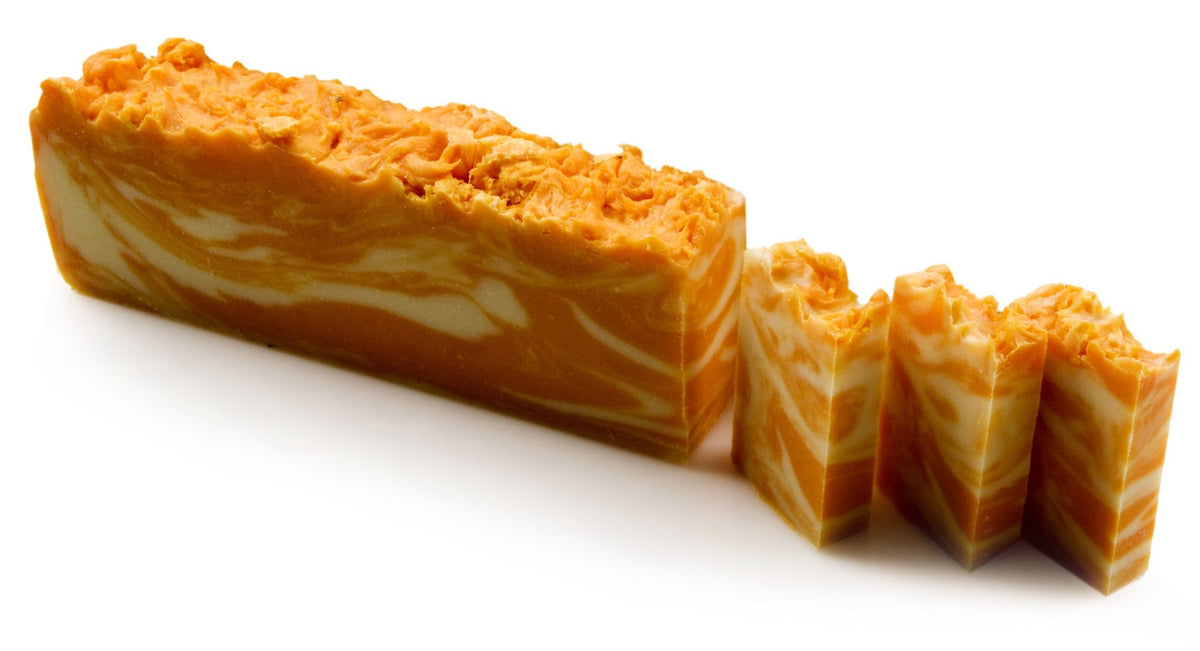 Orange Olive Oil Soap Slice