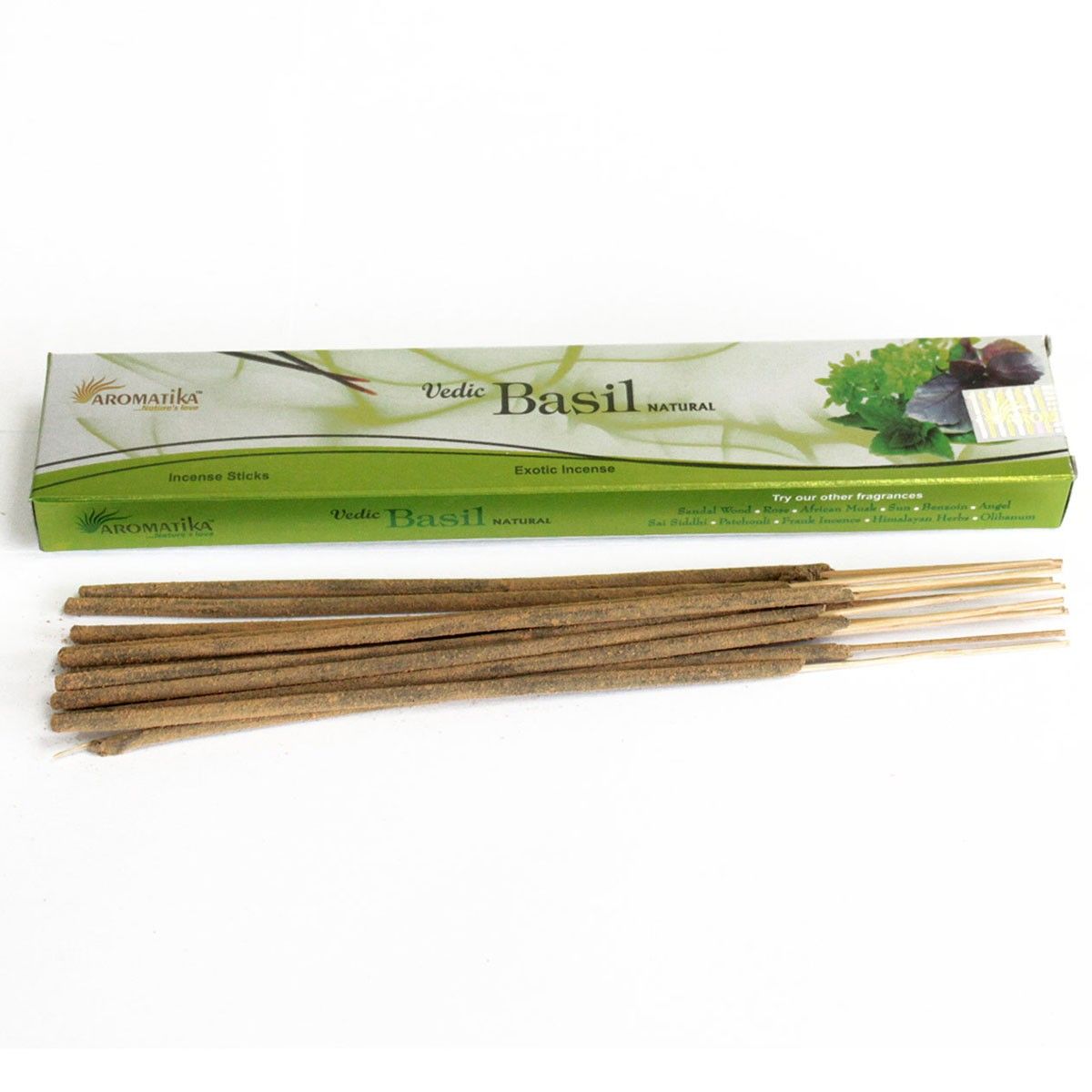 Aromatika Vedic Masala Incense Sticks - Basil – view 3