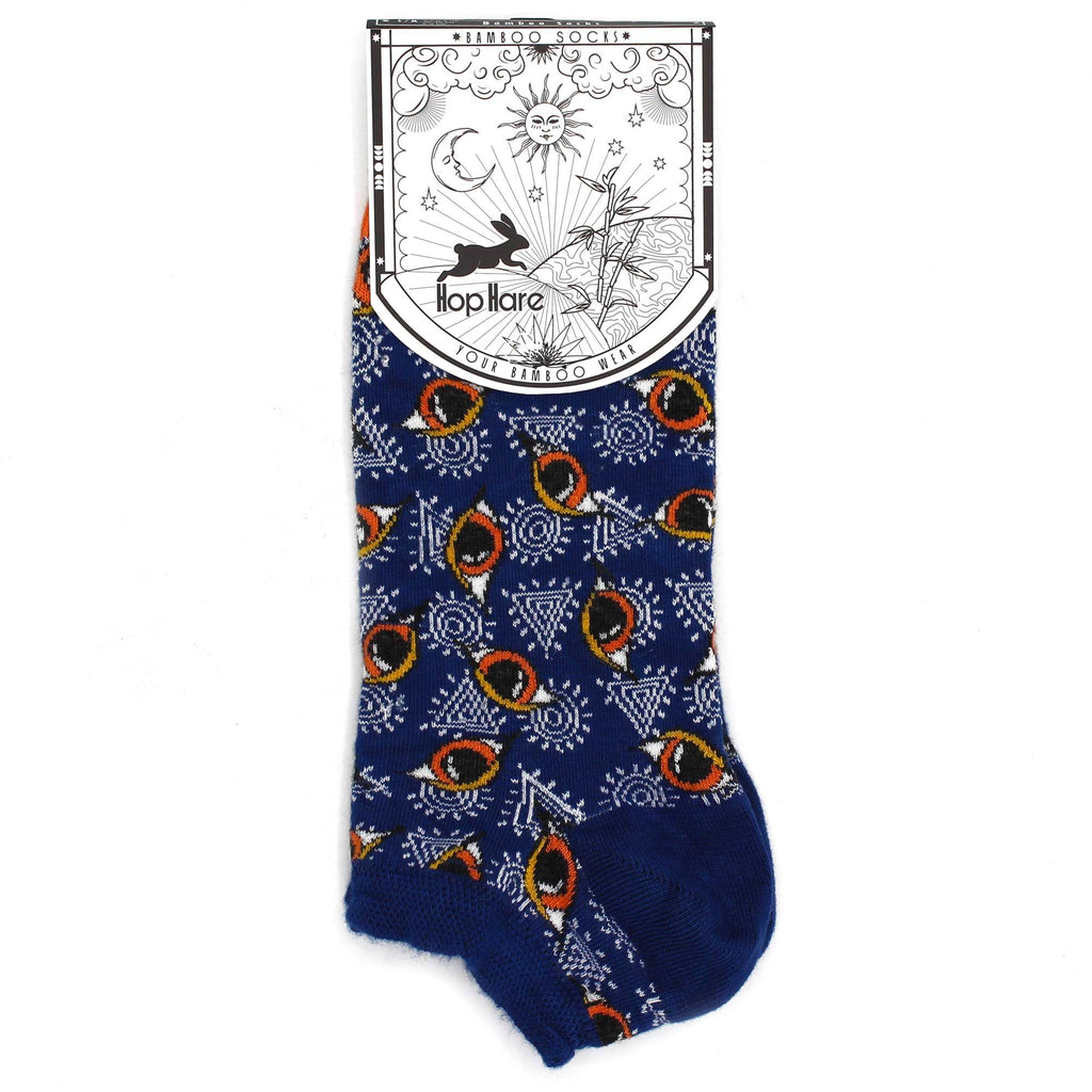 Hop Hare Bamboo Low Trainer Socks - Egyptian Pyramids – view 3