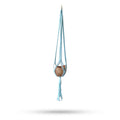 Macrame Plant Hanger for Medium Pots - Powder Blue