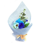 Standing Soap Flower Bouquet - Blue – view 2