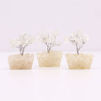 Mini Gemstone Tree on Orgonite Base, Rock Quartz