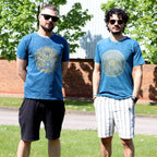 Nomad Sari Stonewashed T-Shirt - Mandala - Blue - Medium