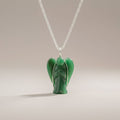 Green Aventurine Guardian Angel Gemstone Pendant