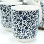 Ceramic Herbal Teapot Set with 6 Cups - Blue Pattern – view 8