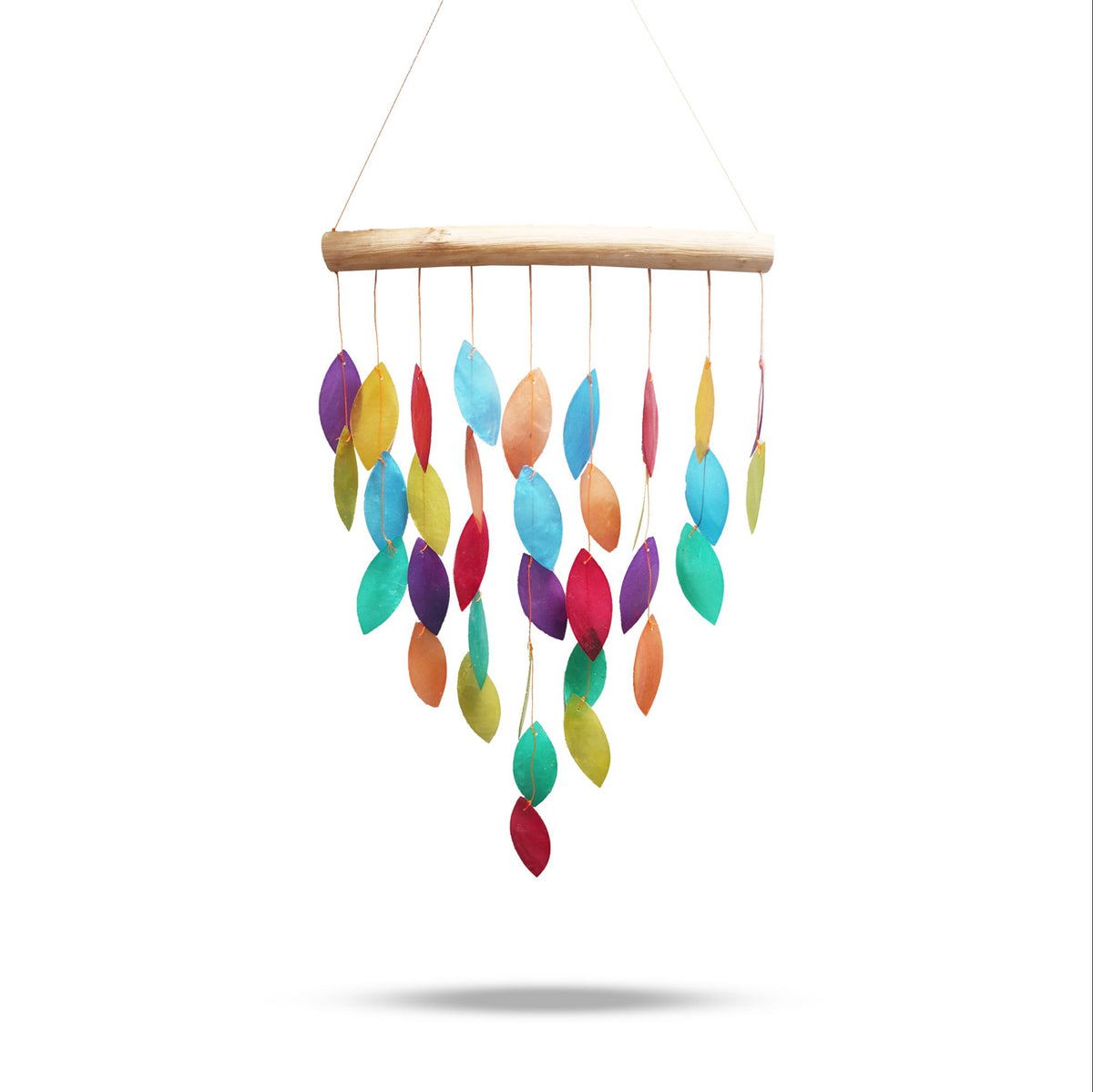 Rainbow Leaf Wind Chime, Medium