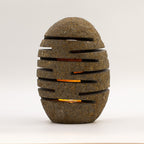Riverstone Candle Holder - Standing Stone Cut 10x13x22cm – view 3