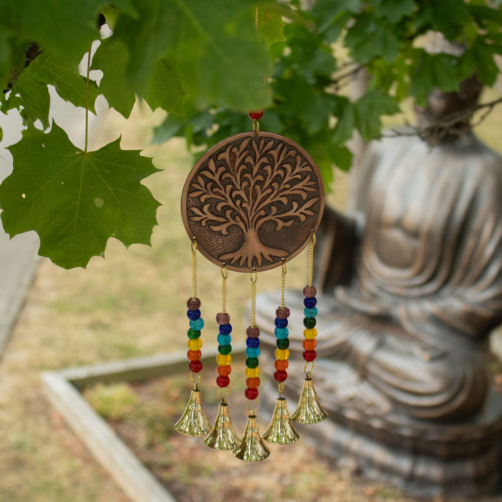 Tree of Life Wind Chime with Chakra Beads, 10x36cm – view 6