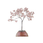 Rose Quartz Gemstone Tree with Orgonite Base - 80 Stones – view 4