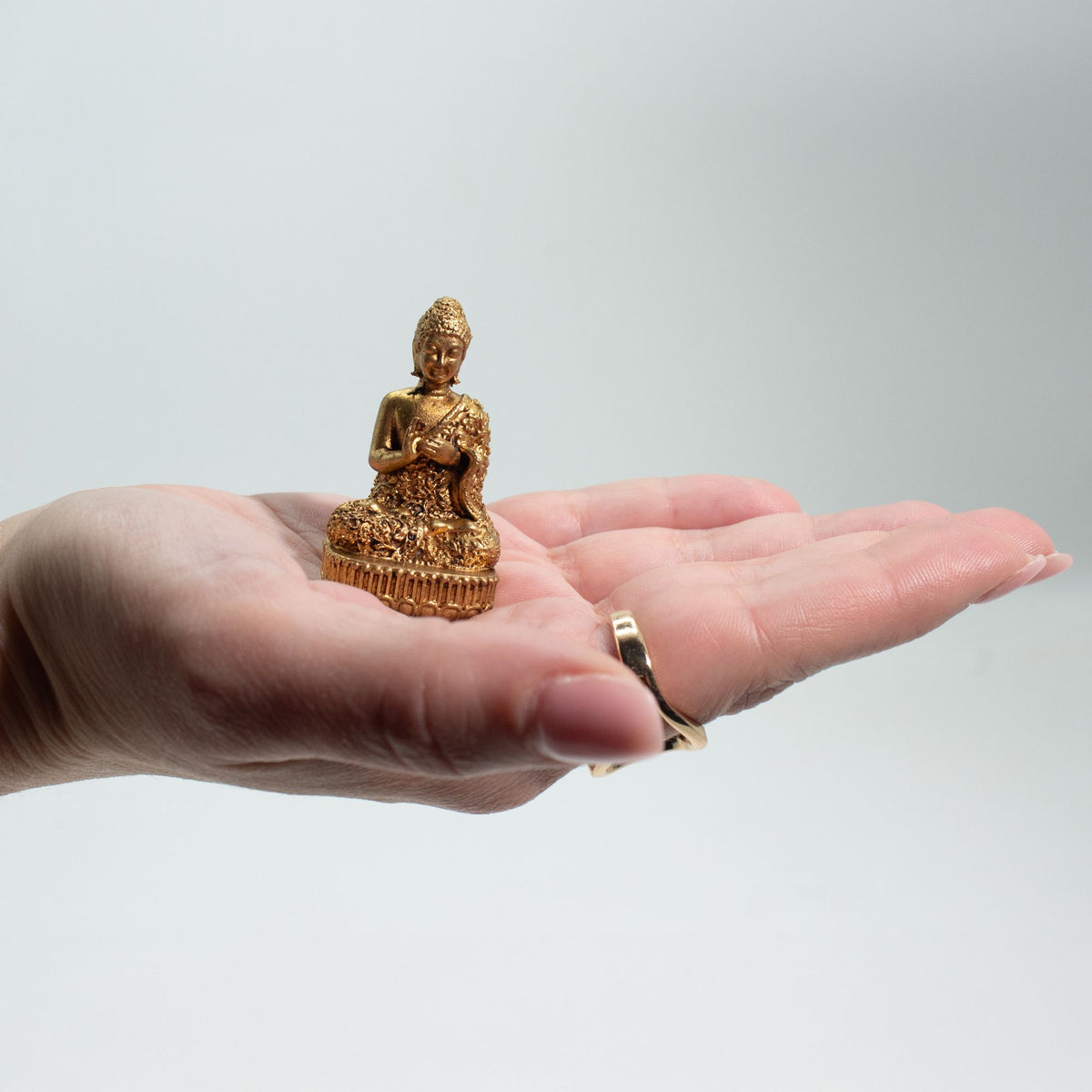 Brass Buddha Miniature Statue - 48mm – view 4