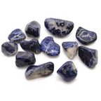 Pure Blue Sodalite Medium Tumble Stones - Bag of 12