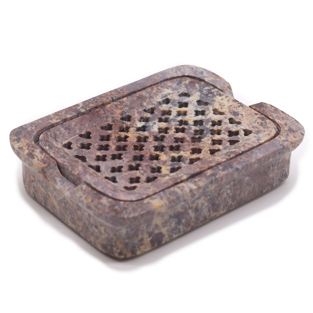 Soapstone Soap Dish & Drainer, Square – view 3