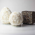 Boho Seashell Lamp - Rose Oval, 15cm