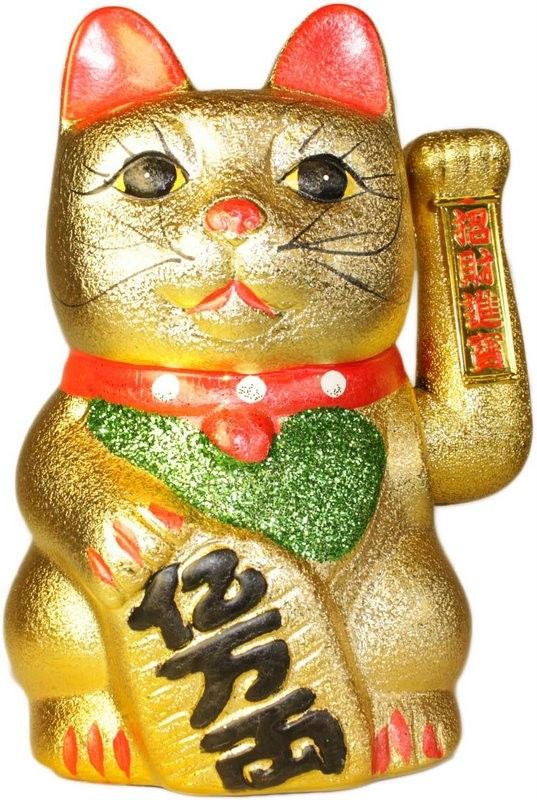 Extra-Large Waving Money Cat, Battery-Operated