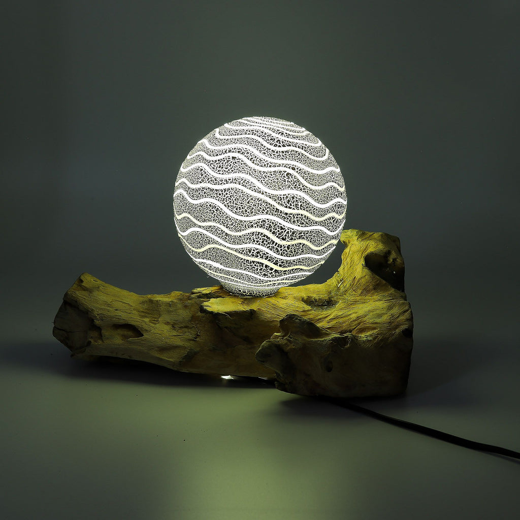 DriftGlow Lamp - Grey Luna Shade – view 5