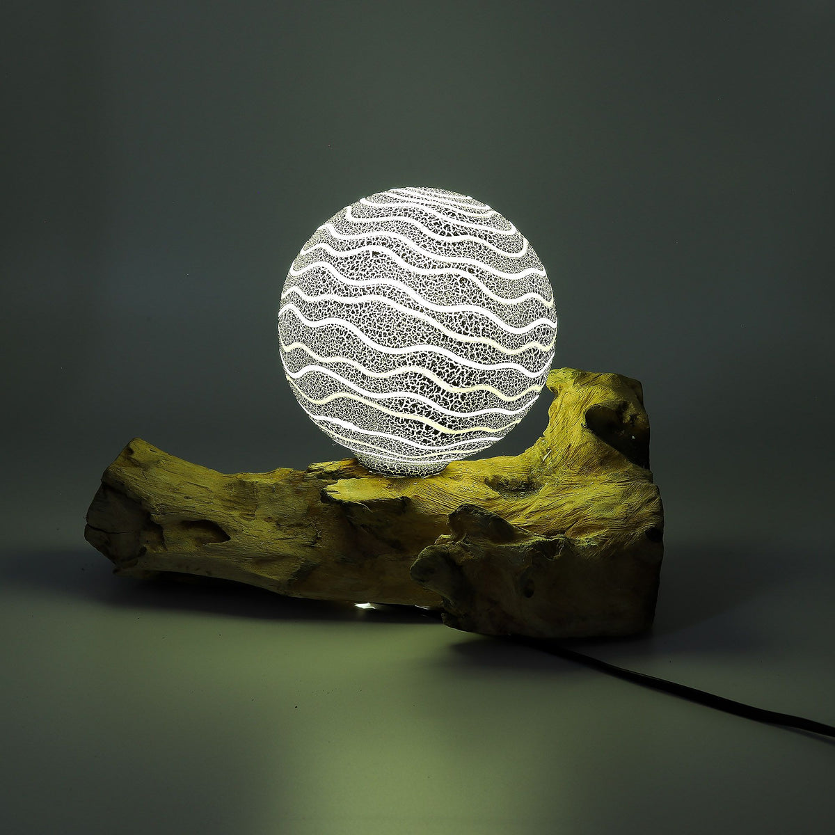DriftGlow Lamp - Grey Luna Shade – view 5