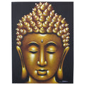 Buddha Painting, Gold Sand Finish - 80 x 60cm