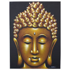 Buddha Painting, Gold Sand Finish - 80 x 60cm