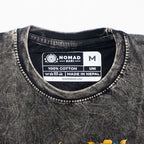 Nomad Sari Stonewashed T-Shirt - Compass of Life - Charcoal - Medium – view 2