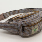 Cotton Hemp Style Belt (or Fanny) Bag - Blue