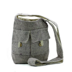 Two Pocket Cotton Bag - Soft Lavender - Medium