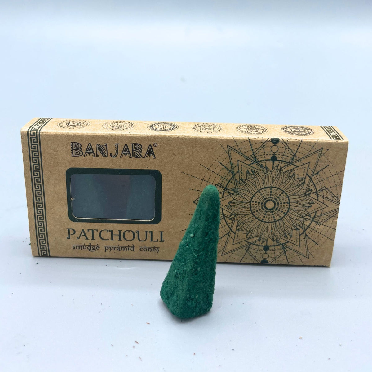 Banjara Patchouli Smudge Pyramid Cones - Pack of 10 – view 3