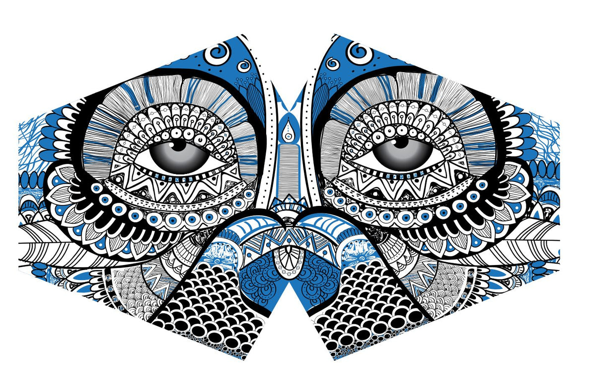 Reusable Fashion Face Covering - Mystical Owl Print (Adult) – view 9