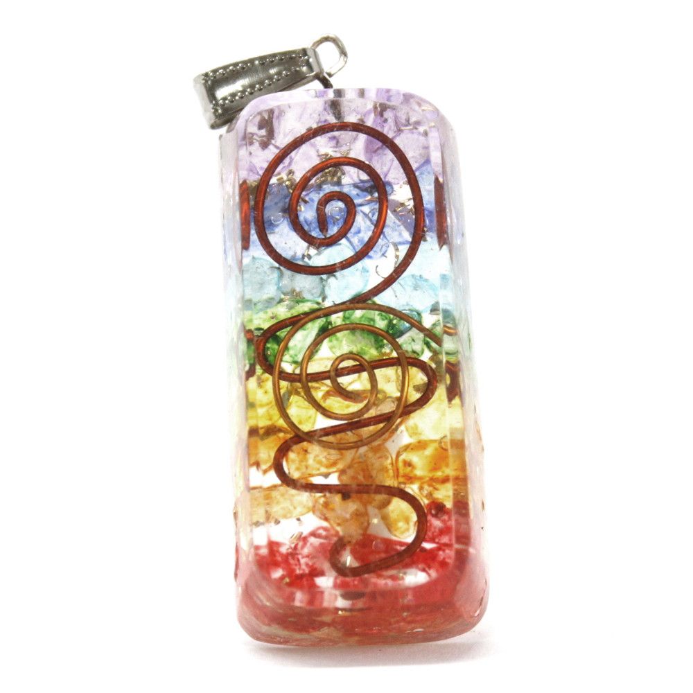 Orgonite Power Pendant - Rainbow Copper Attractor – view 3