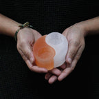 Selenite Yin Yang Candle Holder – view 2