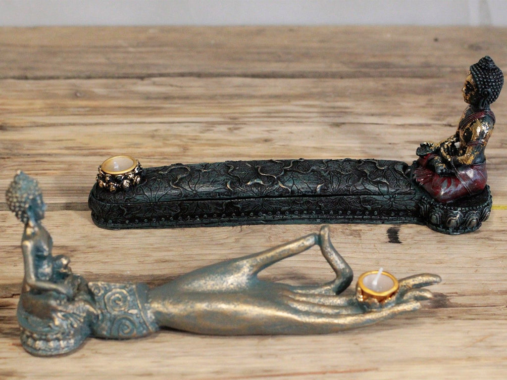Antique-Style Buddha Hand Incense Burner 25 cm – view 4