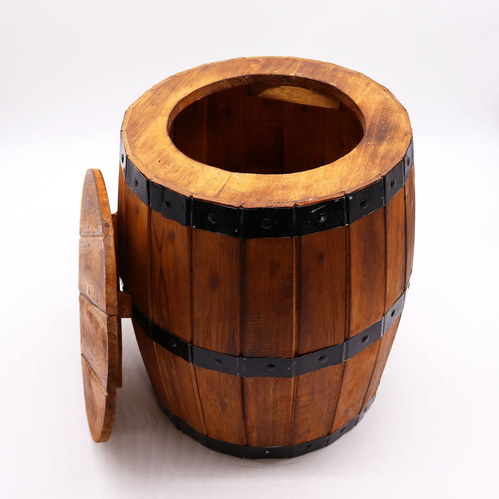 Beer Barrel Stool 38x32cm - Natural – view 2