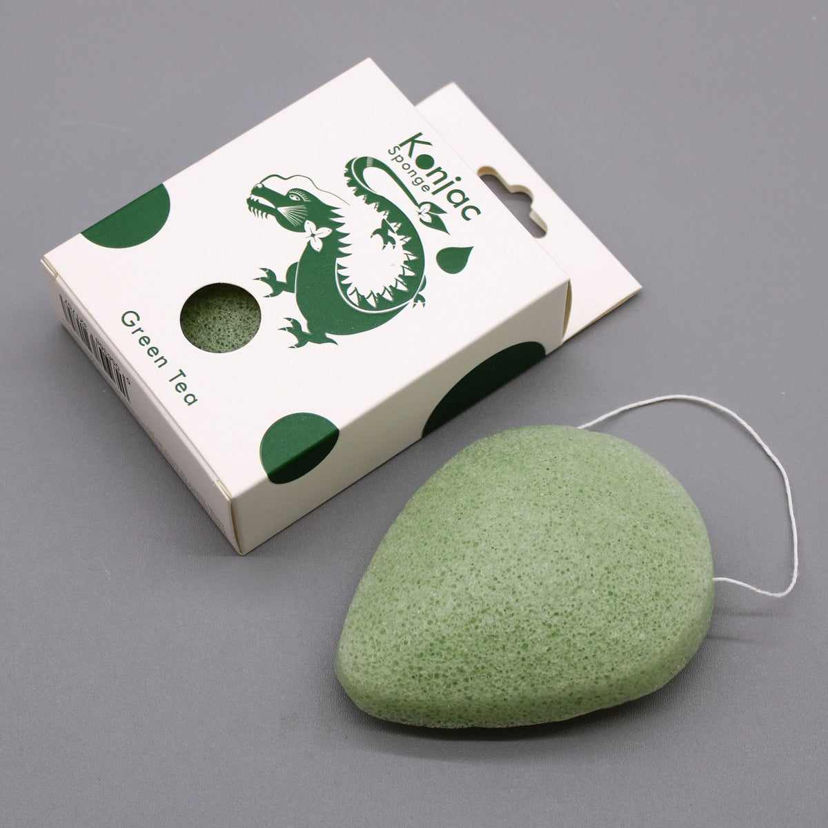 Teardrop Konjac Sponge - Green Tea – view 3