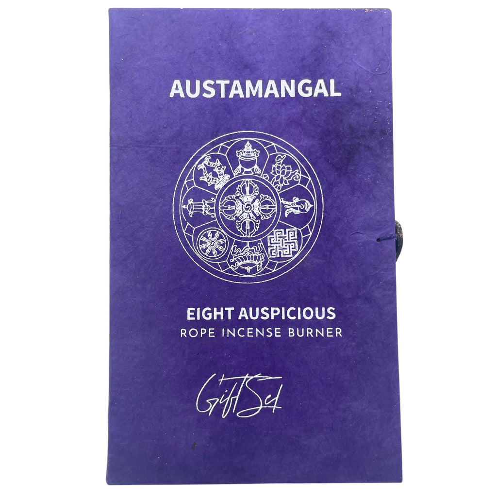 Rope Incense and Silver Plated Holder Set - Astamangal – view 6
