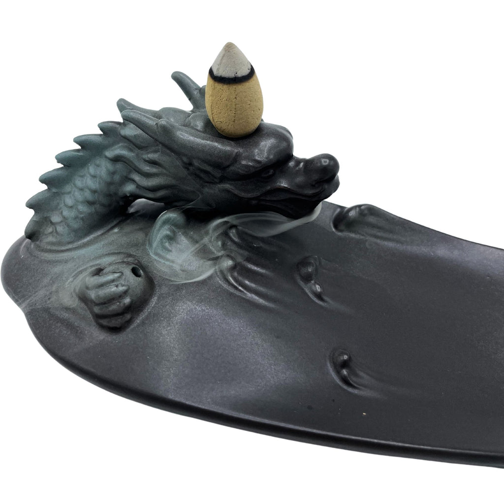 Backflow Incense Burner - Dragon Over Long Pool – view 2