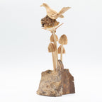 Parasite Wood Carving - Bird, Bee and Mushrooms – view 5