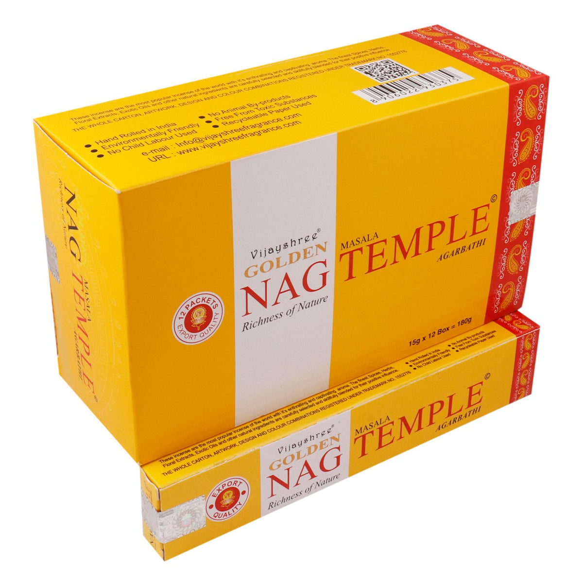 Golden Nag Temple Incense Sticks 15g Pack – view 2