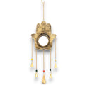 Hamsa Mirror Wind Chime - 5 Bells, 19x65cm